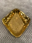 Vintage Haeger Pottery #1014 USA Golden Pottery Ashtray 9” MCM