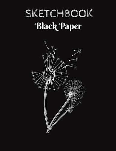 Black Paper Sketchbook for Sketching, Writing and Doodling with Dark Pages