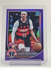 JORDAN POOLE 2025-26 BOWMAN CHROME PURPLE REFRACTOR #BCV-97 WIZARDS /250 Q3882