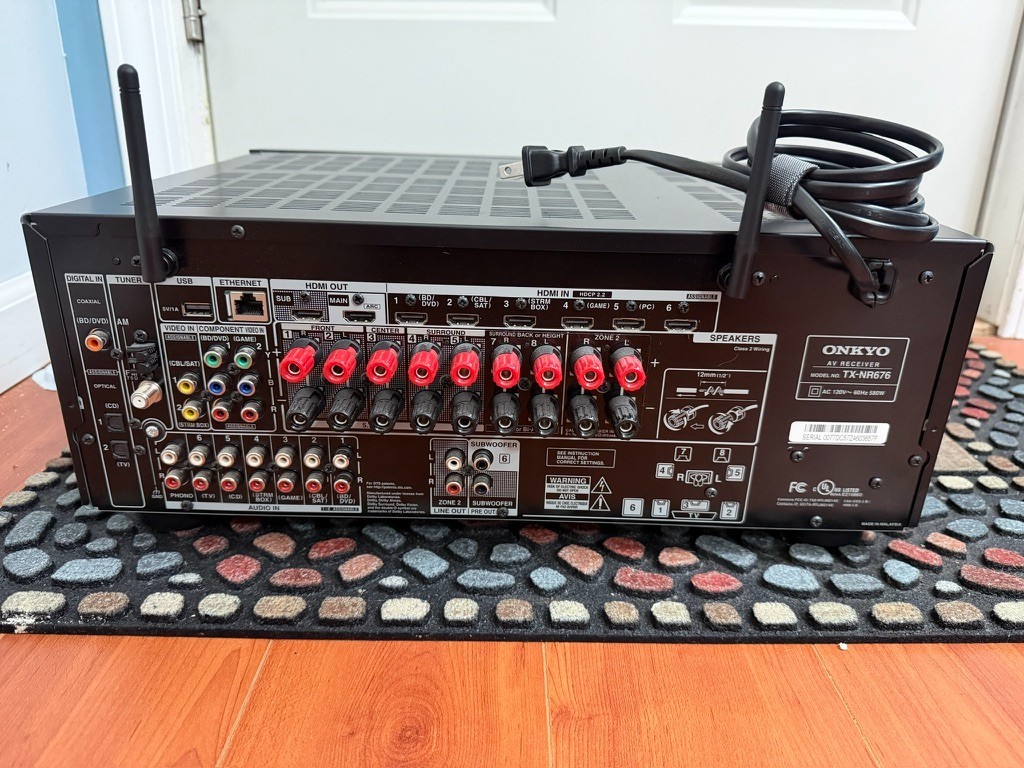 ONKYO TX-NR676E (B) AVアンプ 7.2ch 対応AVアンプ AVレシーバー ONKYO