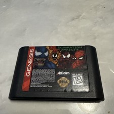 Venom * Spider-Man:Separation Anxiety (Sega Genesis, 1995) Cart Only Tested