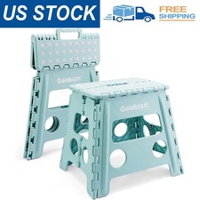 New 12.5" Foldable Step Stool for Adults  Kids Non-Slip Portable Lightweight