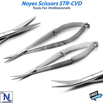Ophthalmic Microsurgery Kit Noyes Scissors Forceps Castroviejo Needle Holder Set