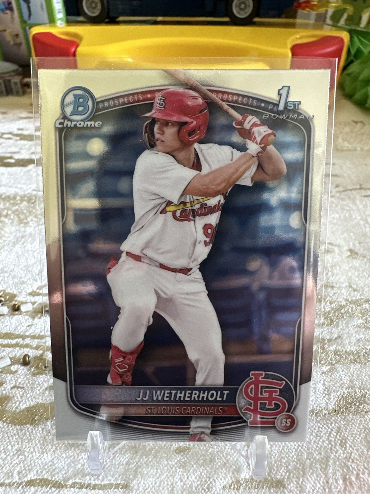 2025 Bowman Chrome JJ Wetherholt #BCP-22 1st Bowman Rookie Cardinals