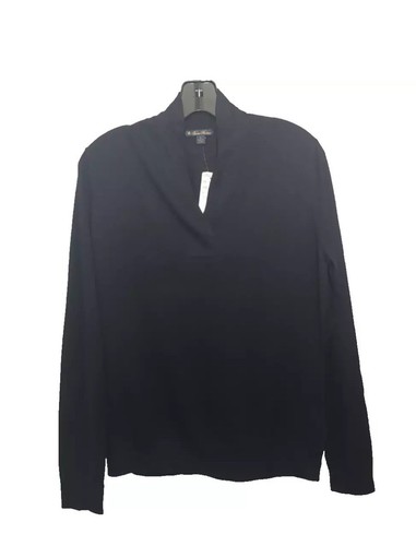 Brooks Brothers Womens Cashmere Blend Shawl Collar Navy Sweater - NWT! - Picture 1 of 2