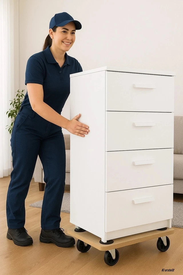 6x Möbelroller Rollbretter Transportroller MDF Tragkraft 200 kg Umzugshelfer - Bild 2 von 4