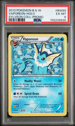 Vaporeon graded PSA 6 for sale on eBay