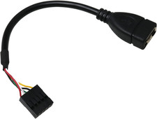 USB 2.0 Adapter Cable A Female to 9 Pin Dupont Header 10cm Motherboard Cable