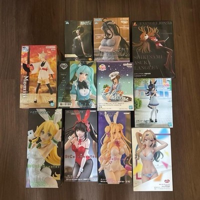 Anime Gemischtes Set SAO Hatsune Miku OVERLORD etc. Figuren Konvolut 11 Set...