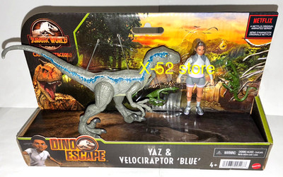Jurassic World Camp Cretaceous Yaz and Raptor Blue figure set Velociraptor 2pack