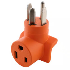 Plug Adapter 30 Amp 4-Prong Dryer NEMA 14-30P Plug to 50 Amp 250-Volt NEMA 6-50R