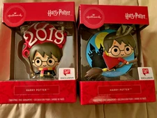 HALLMARK Walgreens HARRY POTTER FLYING ON BROOM & 2019 Christmas Ornaments NEW