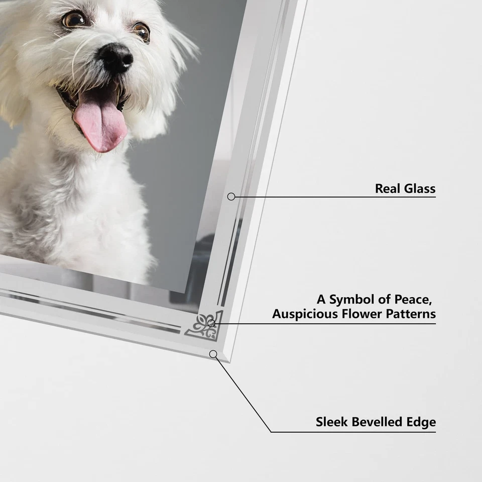 Juego de 2 marcos de fotos HORLIMER 5x7, marco de fotos de vidrio 5 por 7 para mesa, Hori Foto 3 de 4