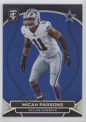 2024 Panini Totally Certified Mirror Platinum Blue /149 Micah Parsons #100 13dr