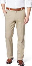 Dockers Mens Easy Slim Fit Khaki Stretch Pants in Timberwolf 38x30