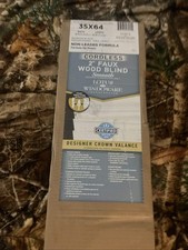 LOTUS WINDOWARE Cordless 2" Faux Wood Blind 35" Wide x 64" Long, White