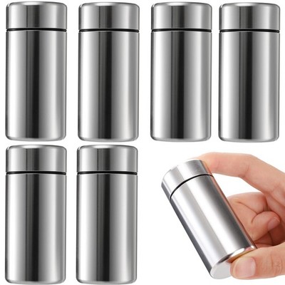 Dicunoy 6 Pack Small Storage Jars with Lids, 1.4oz Portable Aluminum Storage ...