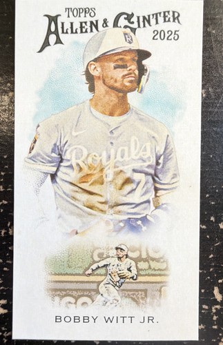 Bobby Witt Jr. #N222-6 2025 Topps Allen and Ginter 1889 N22 card