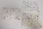 VTG TMNT TEENAGE MUTANT NINJA TURTLES Turtle Secret Sewer Map #8, 7 & 6PLAYMATES