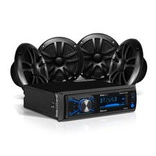 BOSS Marine Bluetooth Stereo  6.5" Speakers - MCBK634B.64 Boat Audio System