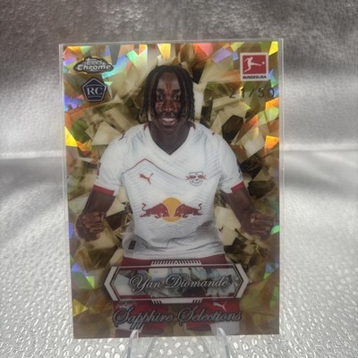 Yan Diomande RC Sapphire Selections /50 2025-26 Topps Chrome Bundesliga Sapphire