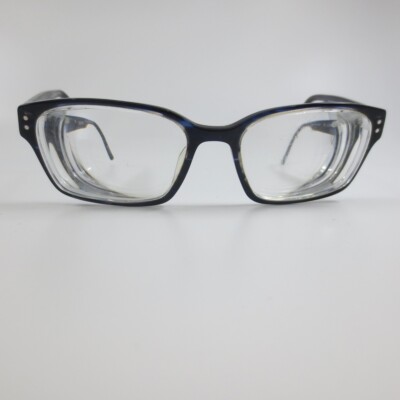 London Fog Eyeglasses Frame Unisex Blue Tortoise Full Rim Rectangular 54-18-145