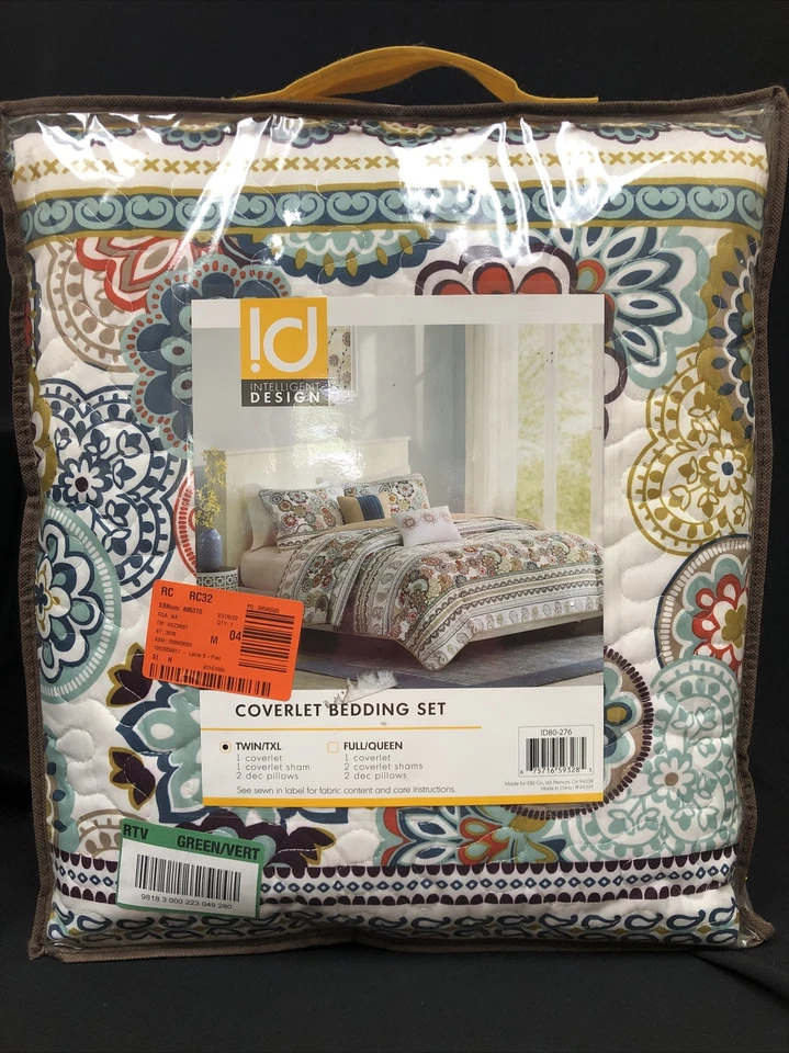 Intelligent Design Tamira 4-Pc Paisley Medallion Coverlet Set TWIN TWIN XL Multi - Image 3 of 4