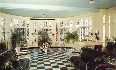 Solarium in Infirmary Building Eastern Star Home Oriskany New York 1954 Postcard