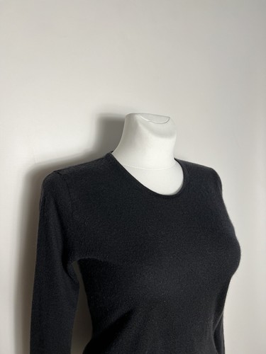 Fedeli Day Zurigo Women's Sweater Long Sleeve Cashmere Pullover Navy Blue Size S - Picture 4 of 13