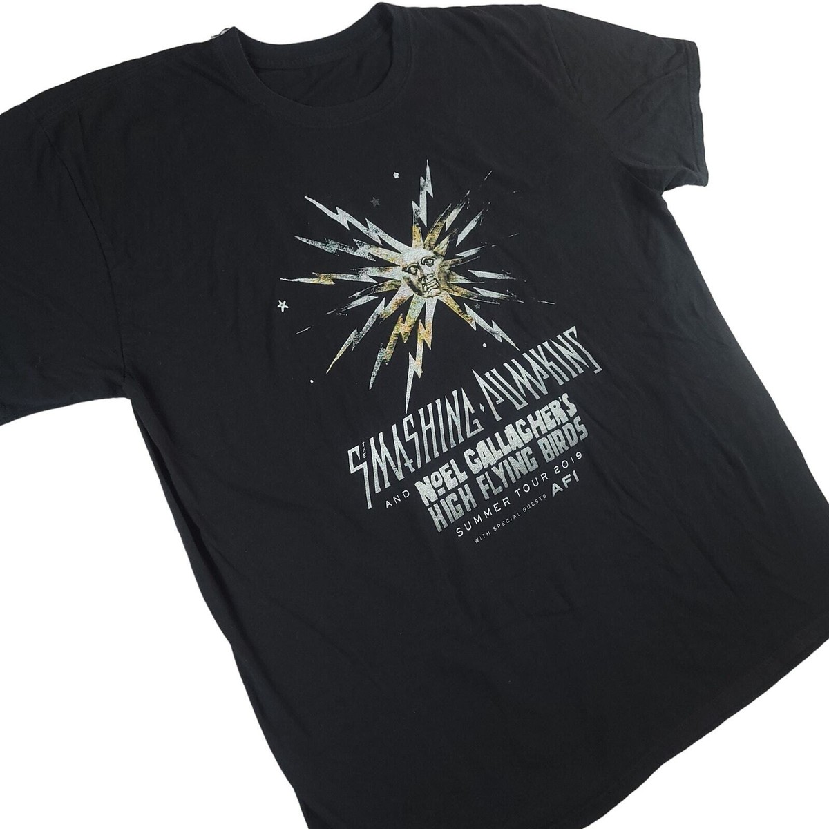 Smashing Pumpkins Noel Gallagher Tシャツ Smashing Pumpkins T Shirt Unisex XL Black 2019 Music Band Tour
