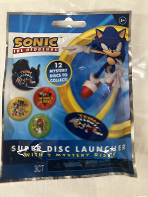 Sonic The Hedgehog Super Disc Launcher With 2 Mystery Discs