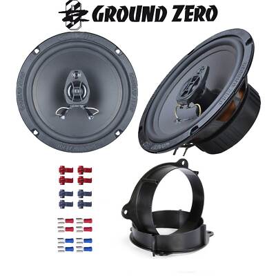 Ground Zero Auto Lautsprecher Boxen 16,5 cm 165mm Koax für Renault Kangoo