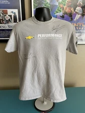 Chevrolet Performance Vehicles Parts Racing Promo T-Shirt M Signed Autographed