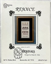 1995 DKT  Originals Rejoice Sampler Counted Cross Stitch Pattern Vintage 5885