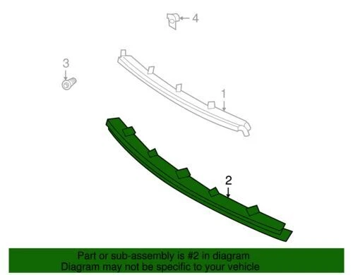 Genuine GM 2000-2002 Saturn L100 200 300 LW100 200 300 Bumper Fascia 90584227 - Image 2 of 2