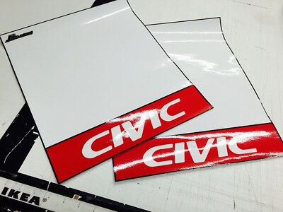 J's Racing Style Circuit Track DECAL Plates Jdm Red HONDA Civic DC EG EK EF FA