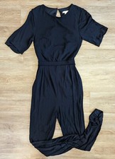 H M Open Back Black Jumpsuit Size 2