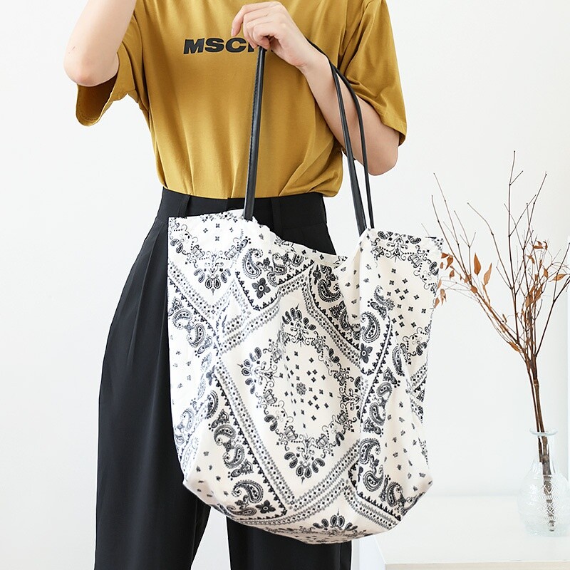 【MUDIDI】23SS★ Paisley canvas bag 001 Amazon.com: TKBXAEG Canvas Tote Bag for Women Men Gorgeous
