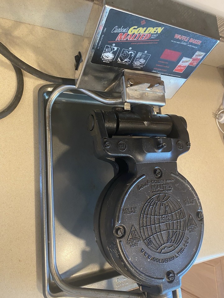 Carbon's Golden Malted Commercial Waffle Maker, Works Great!! eBay