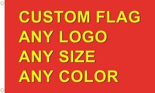 Custom Flag 3x5/4X6/5X8FT Any Size Any logo Single-Sided Banner 100D polyester