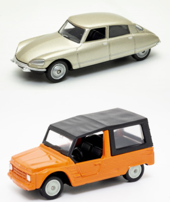 Set of 2 cars Citroën 3 inches (7cm) Welly Spielzeug Modellauto WEL11
