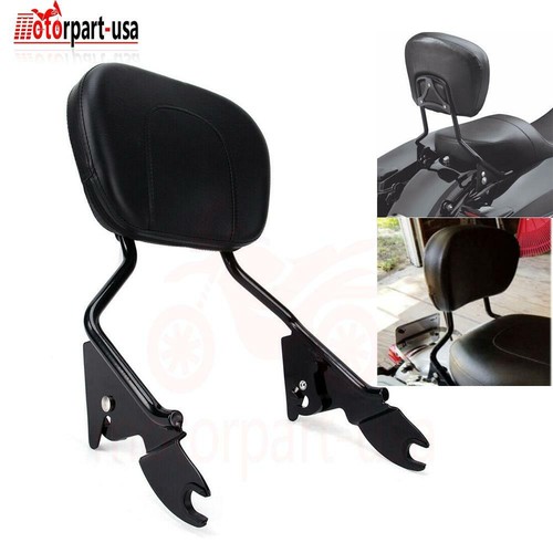 Rear Passenger Backrest Sissy Bar For Harley Touring Road Street Glide