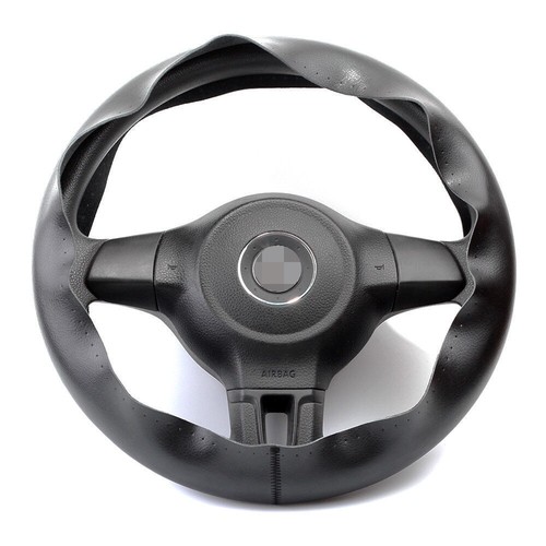 Premium Black Leather Steering Wheel Cover 14.5"-15" For Car Ford F150 - Picture 5 of 10