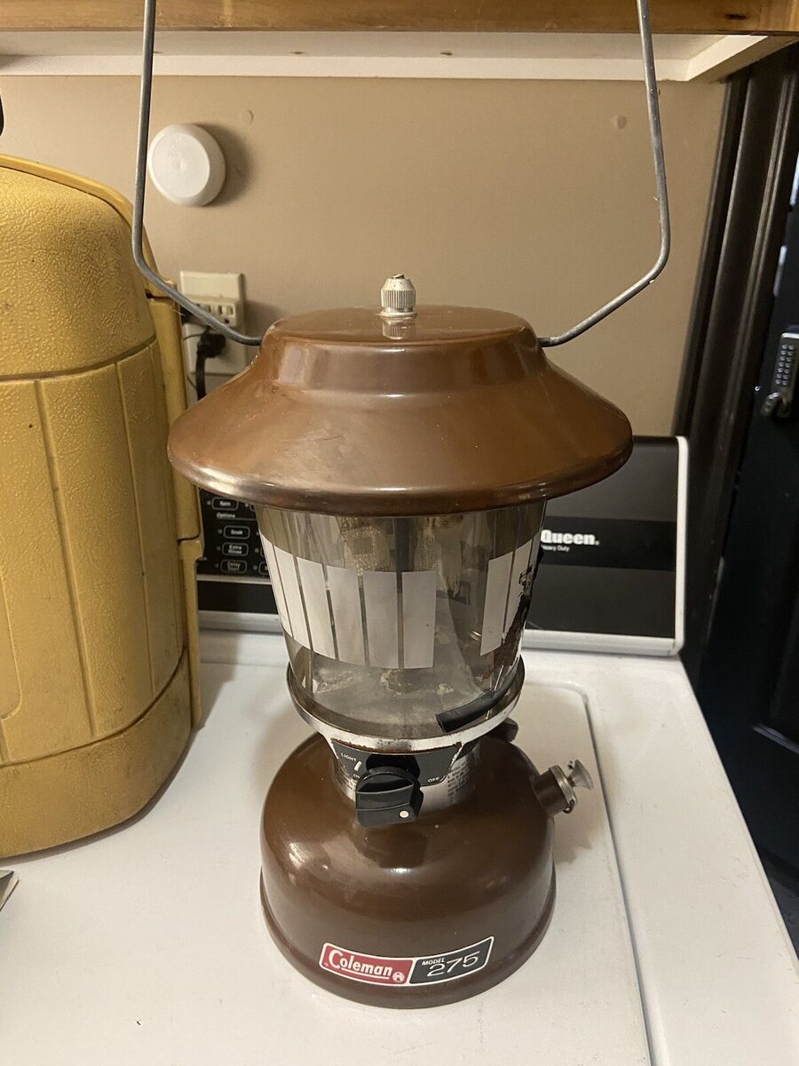 Vintage Coleman Lantern Model 275 Brown 1976 W/ Shell Carry Vintage Coleman Lantern Model 275 Brown 1976 W/ Shell Carry