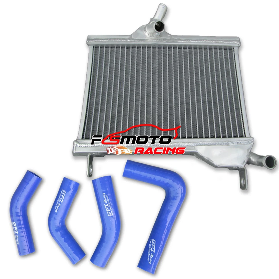 Radiador de aluminio y manguera roja para Yamaha RZ350 RD350 RD250 RZ 350 1984-1988 1985 Foto 2 de 4