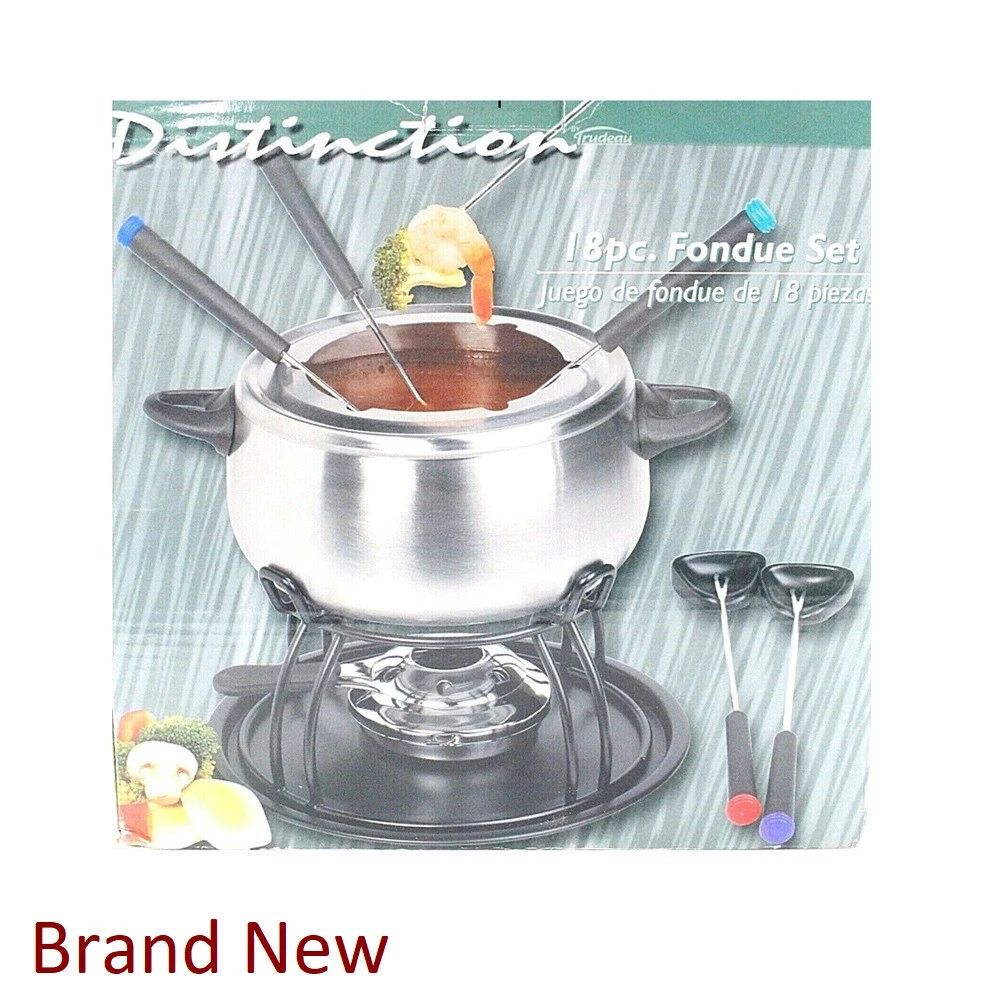 Vintage Trudeau Distinction Fondue Set 18-Piece Stainless Steel Set For 6 People
Opens in a new wind