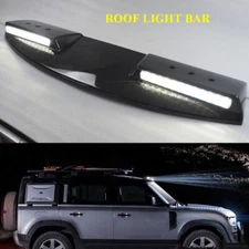 CARBON ROOF LIGHT BAR with LED DRL for LAND ROVER DEFENDER 110 L663 2020 21 22