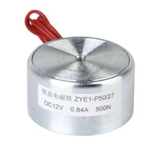 DC 12 Lifting Solenoid Electromagnet 00N / 50Kg, Powerful