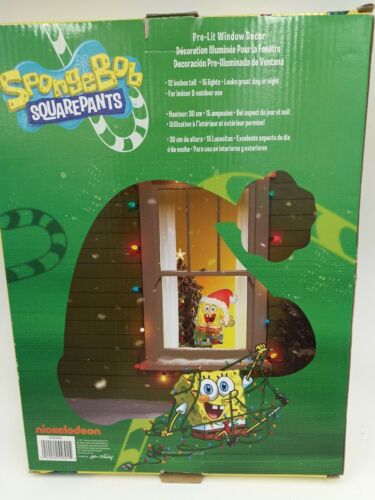 SpongeBob SquarePants Nickrlodeon 12" tall Pre-Lit Window Decor - Picture 8 of 9