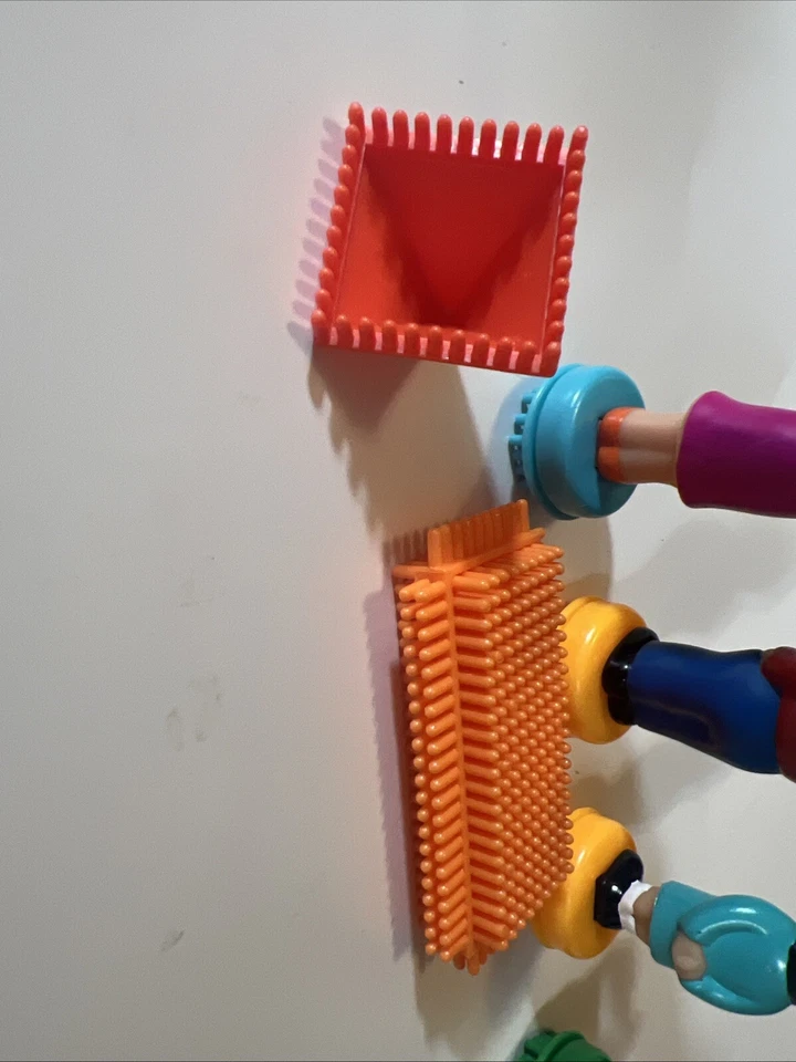 Battat Bristle Blocks Family Man Woman Boy Girl Sheep Characters People Set of 6 - Image 4 of 4